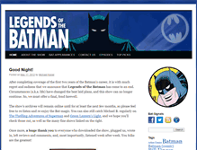 Tablet Screenshot of batmanlegends.com